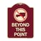Signmission No Truck No Truck Graphic Beyond This Point Heavy-Gauge Aluminum Sign, 24" x 18", BU-1824-23562 A-DES-BU-1824-23562 - alternate 1